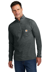 Carhartt Force® 1/4-Zip Long Sleeve T-Shirt - Carbon Heather - S